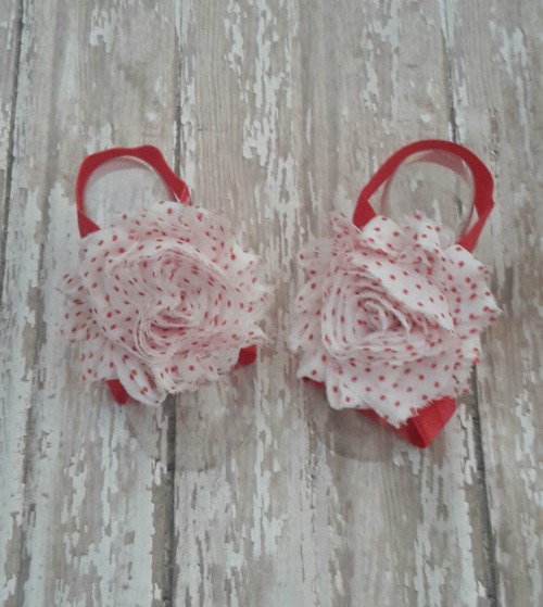 Shabby Flower Barefoot Sandals